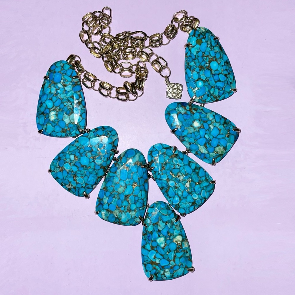 COPY - Bronze Veined Turquoise Harlow